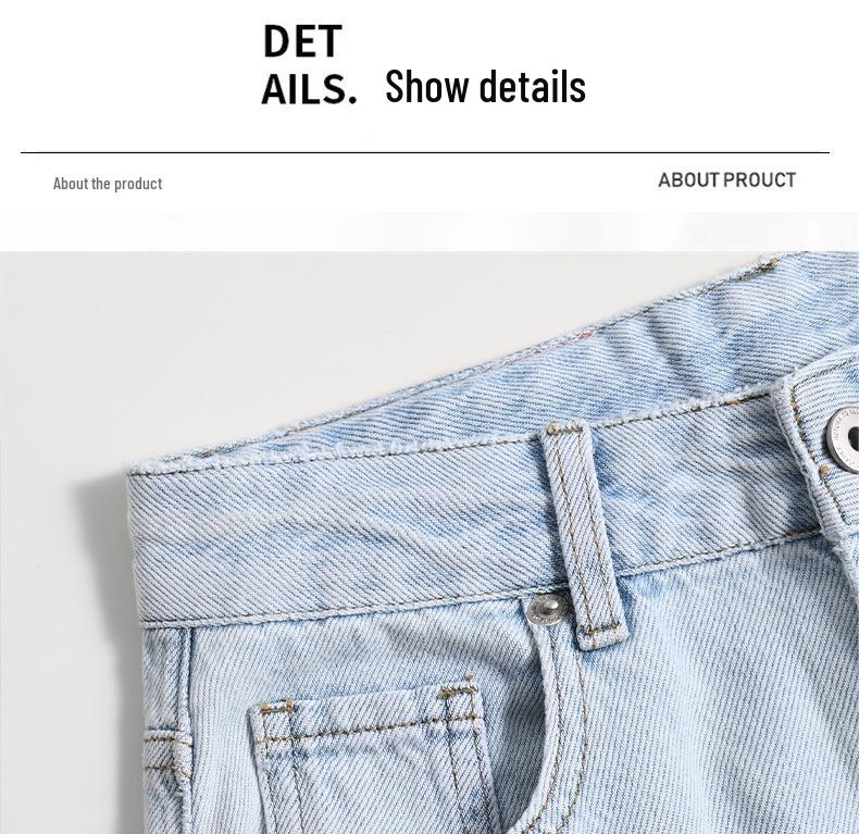 Lyocell Ice Silk Summer Jeans - Moonlight Blue Wide Leg Women's Straight Pants