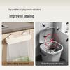 Meirui De Wall-Mount Kitchen & Bathroom Trash Can with Suction Cup and Hanging Rack