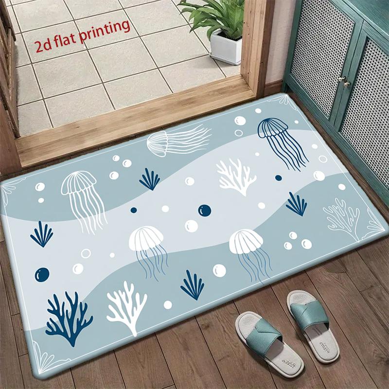 Ozean-Thema Digitale Matte Wohnzimmer Dekoration Zuhause Sofa Rutschfester Teppich Arbeitszimmer Schlafzimmer Tatami Kinder Weiche Bodenmatte