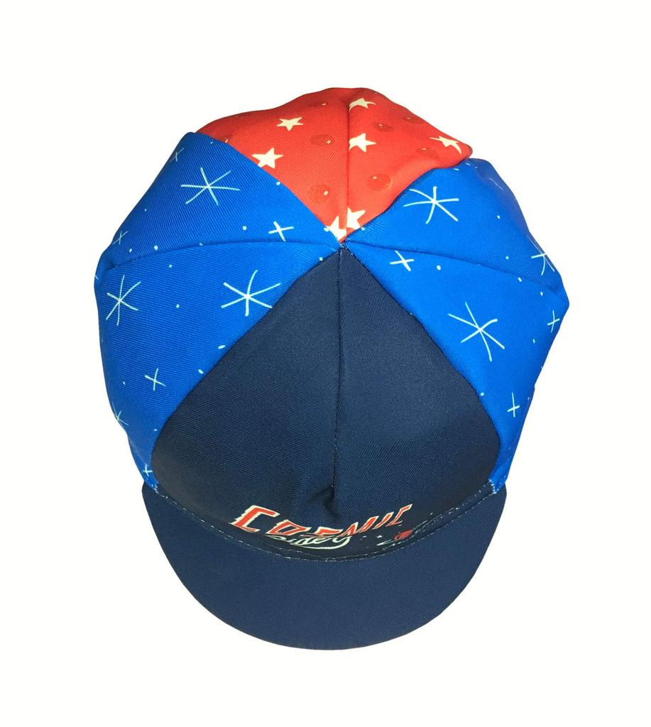 Cinelli Sergio Mora Cosmic Rider One Cycling Cap for Road Bikes and Bicycles Cap, Blue, Size, SEMOCAP2,