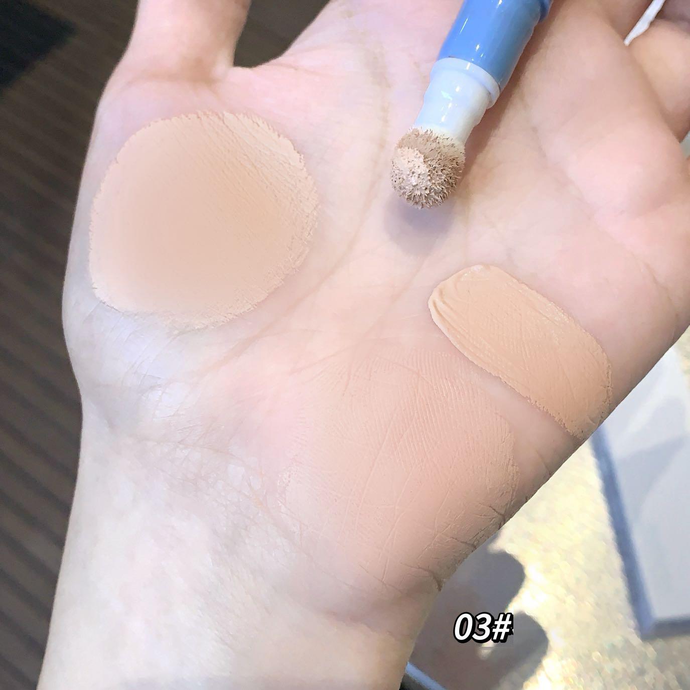 

Консилер для лица Жидкое покрытие Темные круги Веснушки Акне Стойкая основа для макияжа Вращающийся аппликатор с губкой