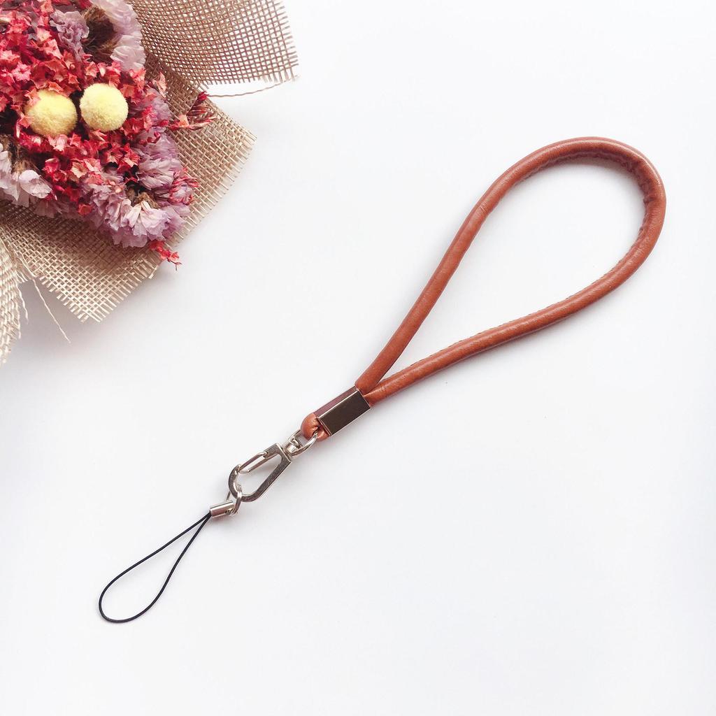 High-Quality PU Leather Unisex Phone Lanyard & Keychain Pendant