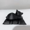 Pillow Style Sleeping Posture Cat Sculpture, Sleeping Cat Statue Ornament on The Pillow, Designed Specifically for Cat Lovers