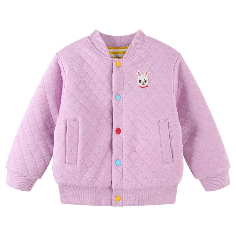 Winter Thickened Baby Girl Outerwear 90-Size 150 Cotton-Padded Jacket
