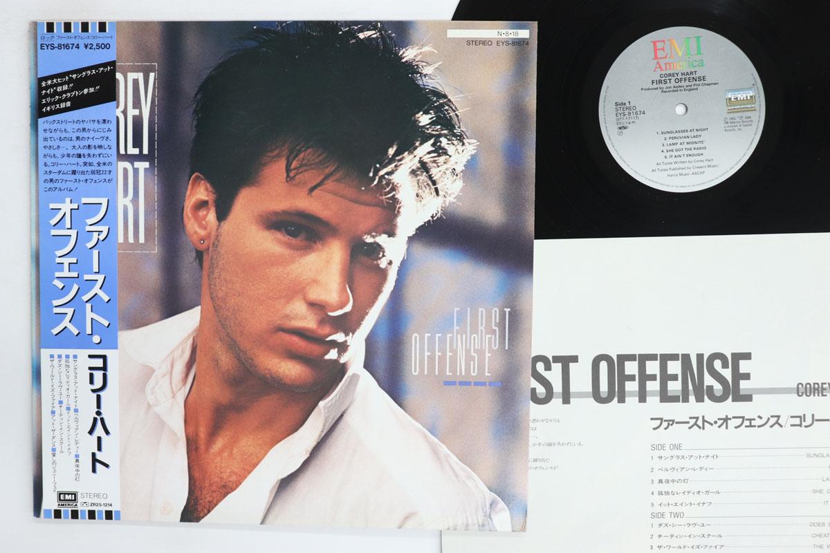Виниловая пластинка COREY HART First Offense EYS81674 EMI AMERICA 1984 Япония Obi Поп Б/у