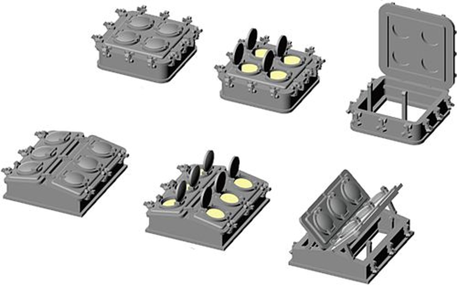 Five Star Model Japanese Navy Ship Deck Skylight 3 Plastic Model Parts FSM351189 1/350 (Ships)