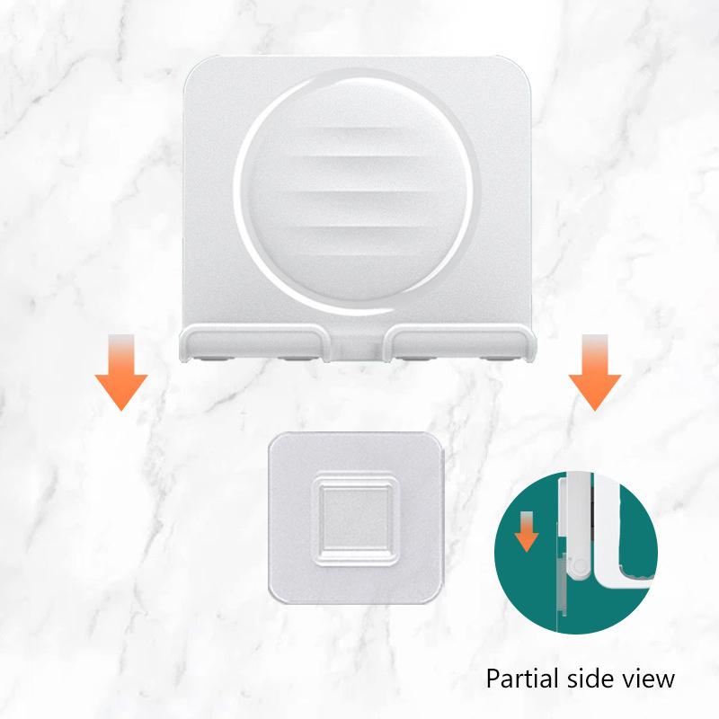 Wall Mount Cell Phone Holder Angle Adjustable Mobile Phone Stand For Bathroom Bedroom Kitchen Wall Sticker For Iphone Samsung
