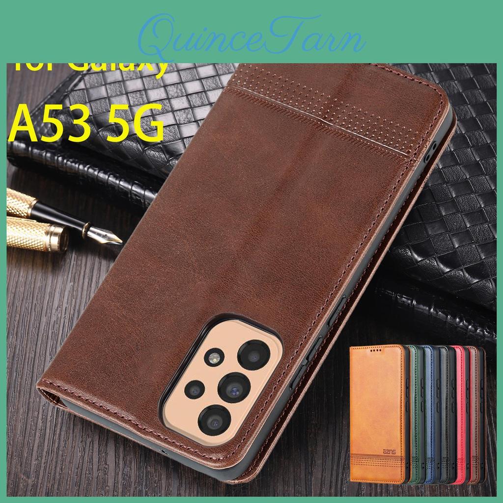 Fitted Deluxe Magnetic Adsorption Leather Case For Samsung Galaxy A53 5g A 53 5g Flip Cover Protective Case Capa Fundas Coque