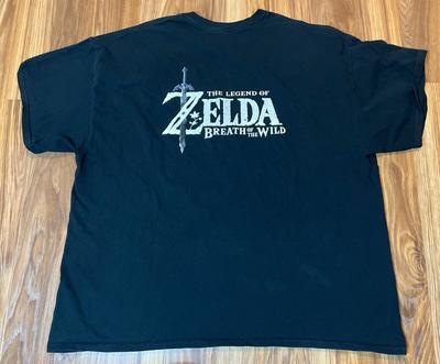 Nintendo Zelda Breath of The Wild Promo Rare Double Sided T-shirt 2XL **Cut Tag Unisex T-Shirt