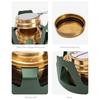 Portable Aluminum Alloy Alcohol Stove with Lid Outdoor Camping Picnics Stove