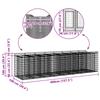 Gabion Raised Bed Set 4 Pcs Silver