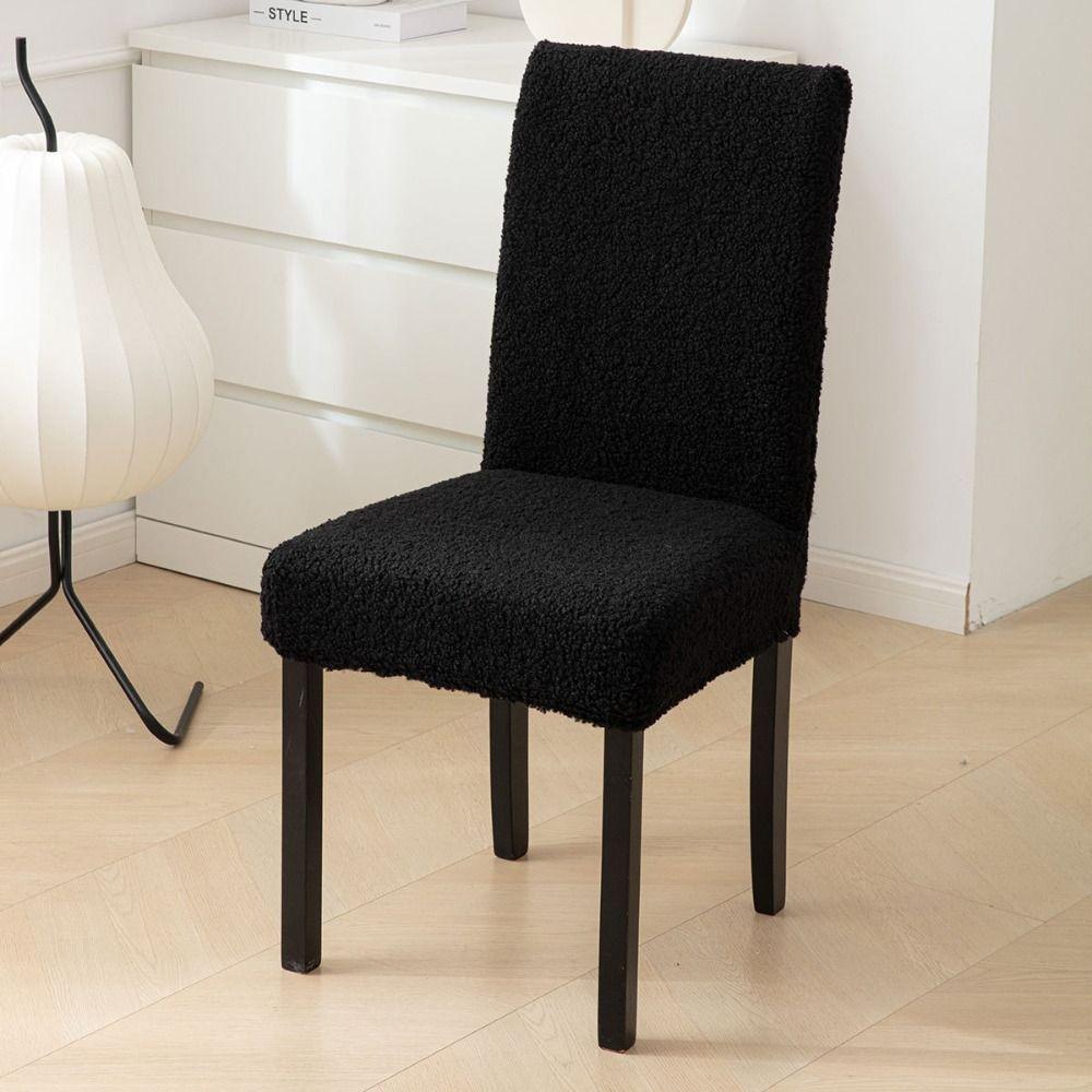 Elastic Stretch Stretch Seat Cover Thick Plush Chair Slipcover Washable Chair Protectors Hotel