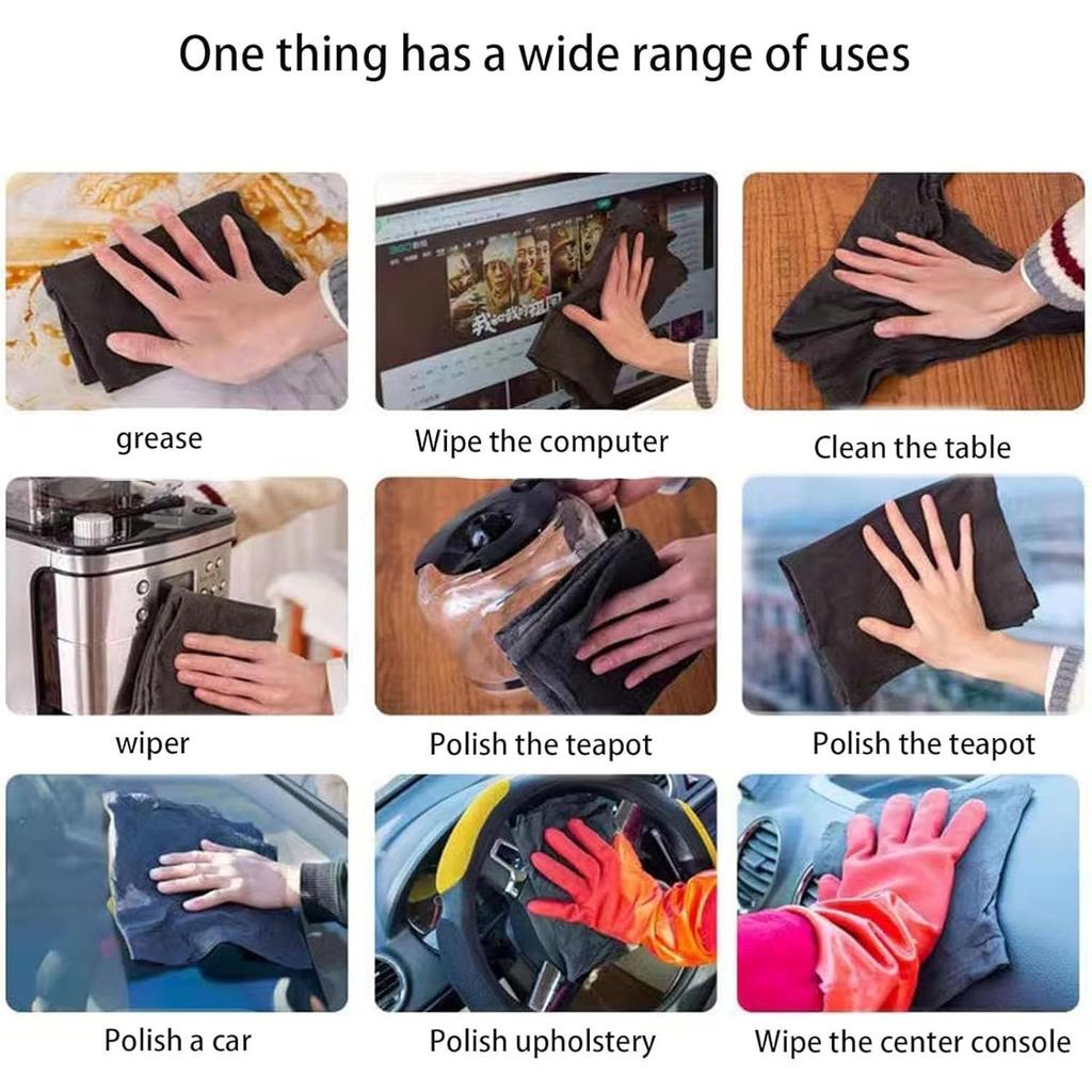 Sparkclean Cleaning Cloths, Thickened Magic Cleaning Cloth, Reusable Cleaning Cloth, Can Be Used for Windows, Glass, Furniture, Cars and Other (5PCS)