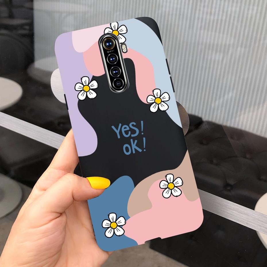 For Realme X2 Pro Phone Case Realme XT X2 Lovely Printing Candy Color Silicone Back Cover For RealmeX2 X 2 Pro XT Soft TPU Coque