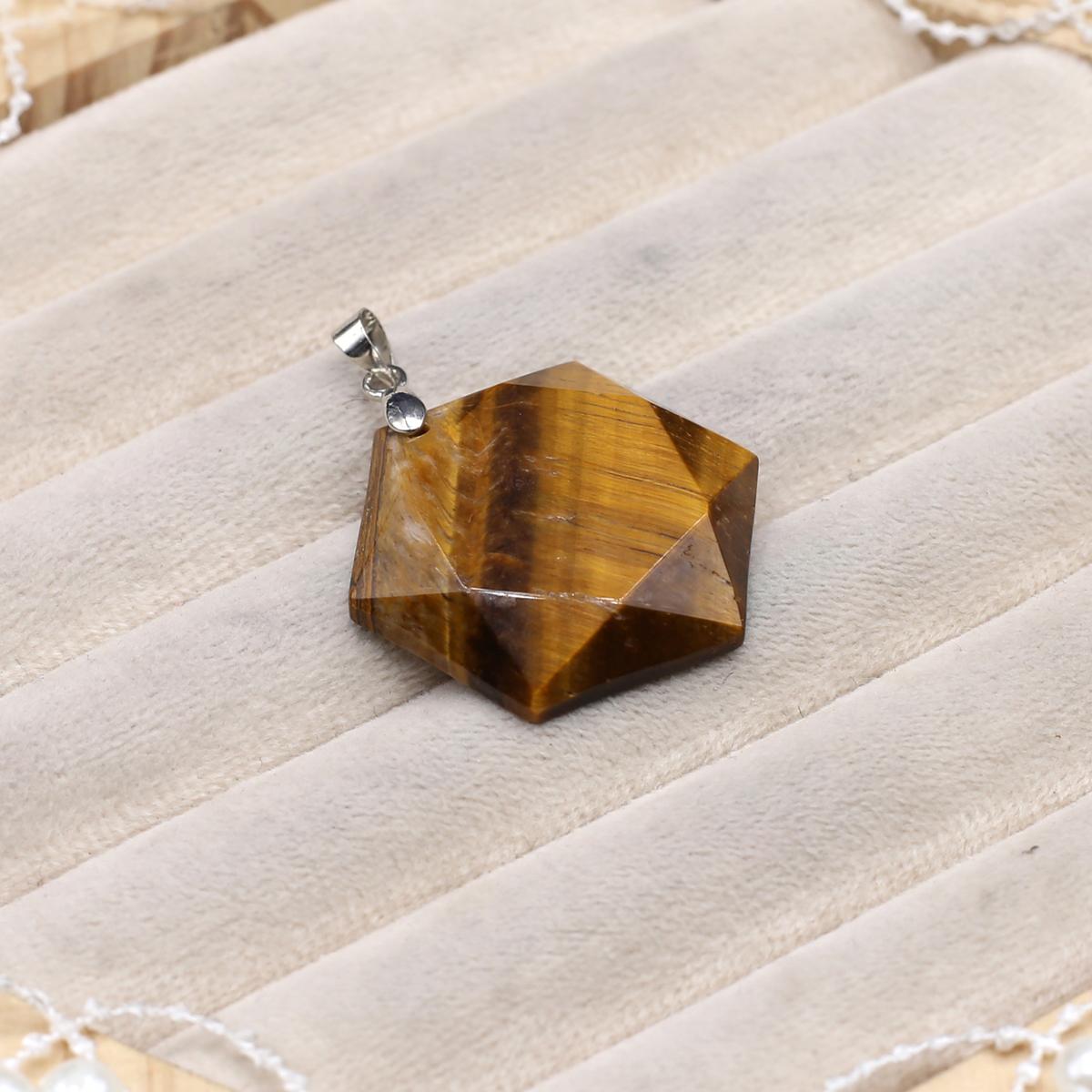 

Маленький кулон из натурального камня, розовый кварц, шестигранный граненый кулон для изготовления ювелирных изделий, ожерелье, браслет, серьги, аксессуары 28x28mm