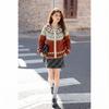 Mokana Women's Fair Isle Hooded Knitted Sweater