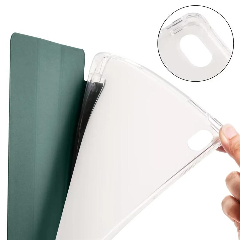 Dreifach gefaltete Tablet-Hülle aus Leder mit weicher Rückseite und Ständer für Xiaomi Redmi Pad Pro 12.1 Poco Pad, Hülle für Redmi Pad Pro, Hülle mit Stifthalter