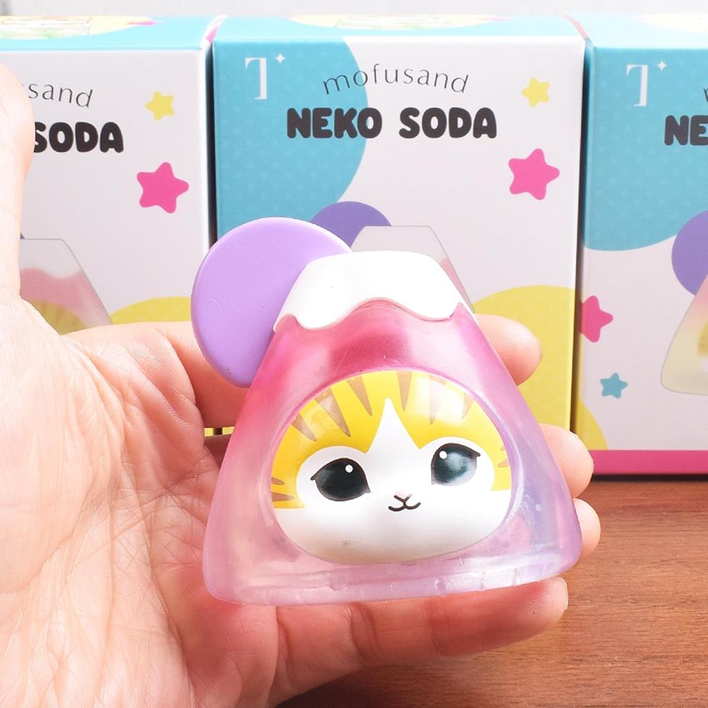 AAGWW Gachapon Set of 4 Cute Cat Figurines, Mini Charms, and Mt. Fuji Series Decorations. Perfect as a Gift for Kids and Cat Lovers.