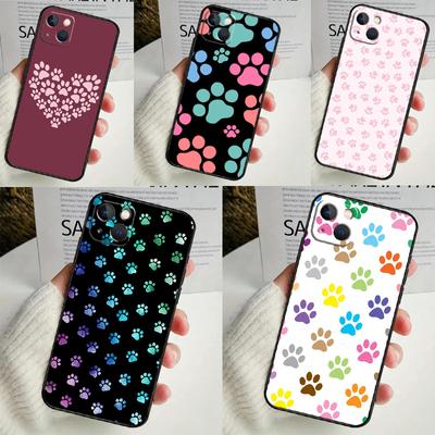 Husa de telefon Cat Dog Paws pentru iPhone 16 15 14 12 11 13 Pro Max 7 8 Plus X XR XS Max 13 12 Mini Husa