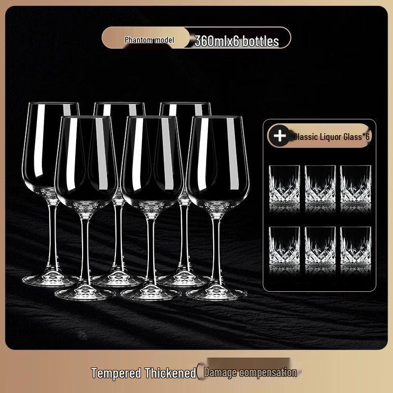 Xuan Kun Pai European Style Wine & Whisky Glassware Set