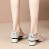 Hollow Snake Pattern With Medium Heels Woman Shoes Summer Sale Chic and Elegant Sales Casual on Offer Comfort Sandals for Women