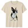 Boston Terrier Dog Animals Mens T-Shirt Womens Tee Graphic Unisex Top