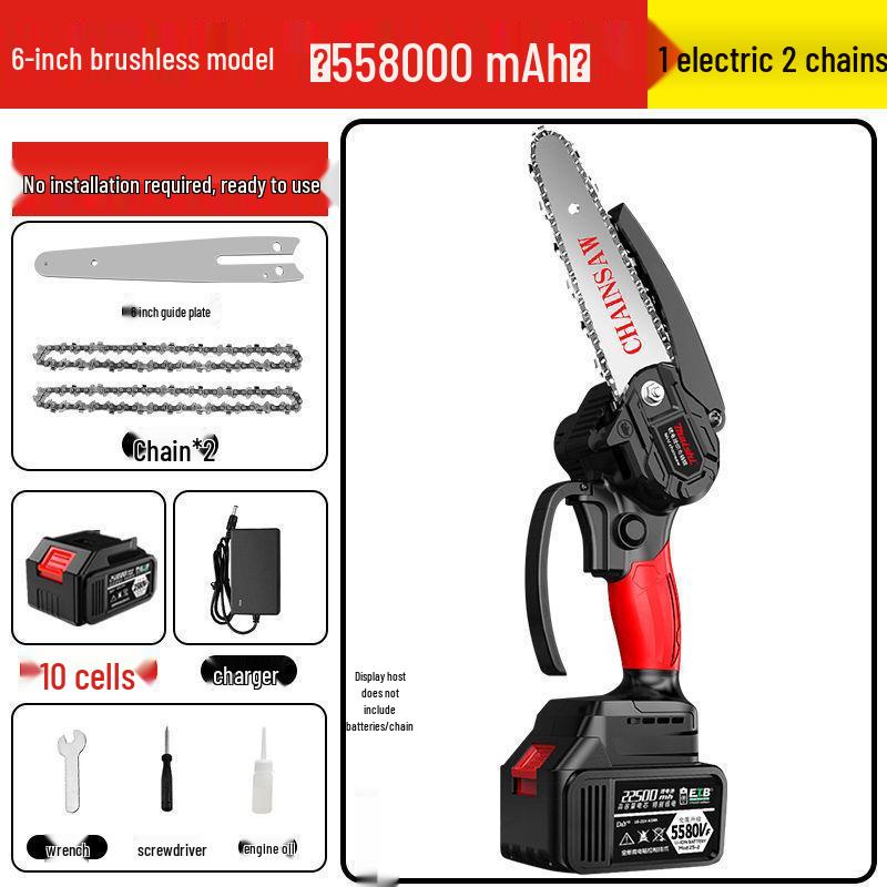 Rechargeable German Lithium-Ion Wireless Handheld Chainsaw for Tree Pruning and Small Felling