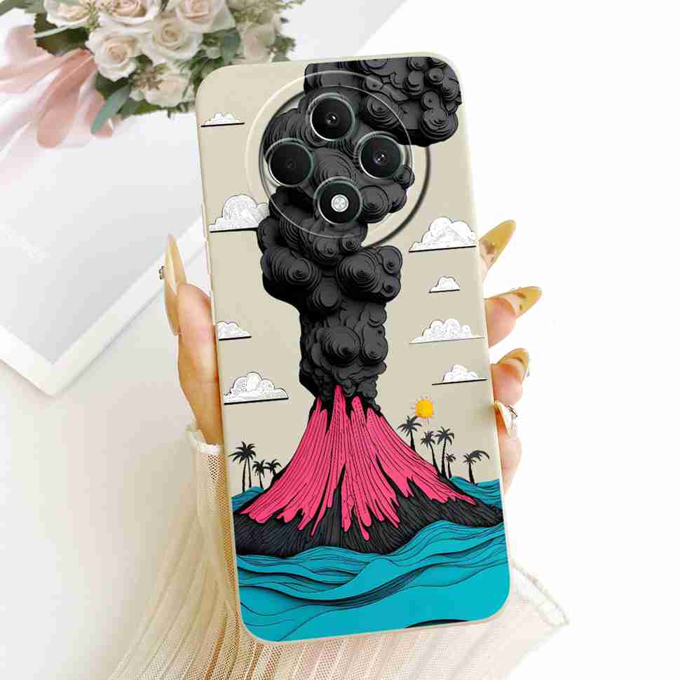 For OPPO Reno 12F 5G Case Clear Cute Cat OPPO Reno12 F Reno12F Reno 12 F 5G CPH2637 Shockproof Soft Phone Cover Full Protector