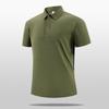Premium Brand Men's Quick-Dry Golf Polo Shirt with Stand-Up Collar - High-End Design