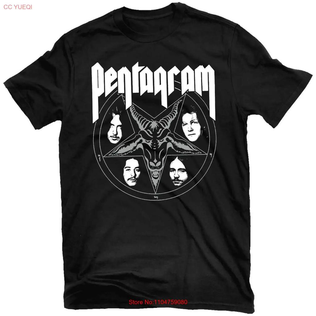 Members Relentless Pentagram Band T Shirt Black Classic S 5XL 1G0422 vintage Washed Comfortable fashion Unisex
