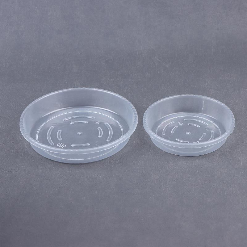10Pcs  Round Flower Pot Tray Clear Desktop Plant Saucer Plastic Trash Storage Flower Pot Base Home