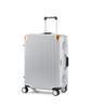 SWISS MILITARY CARRIER Premium Travel Suitcase 24-Inch Checked Baggage Sm-C624N Chrome Silver