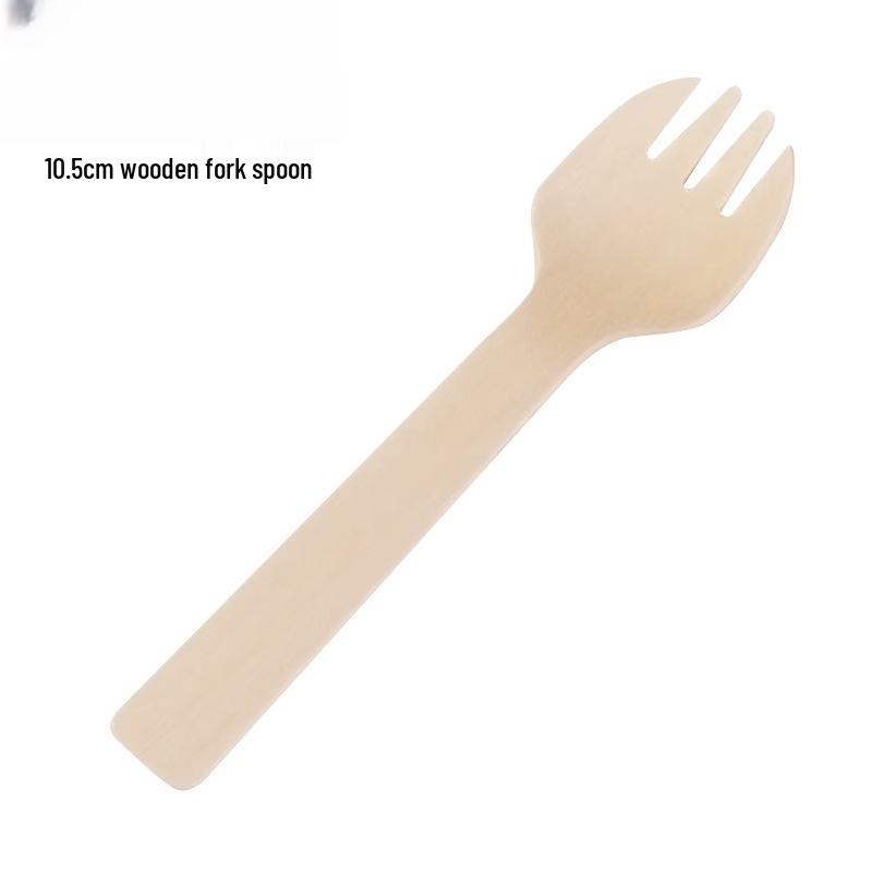 Disposable Biodegradable Wooden Spoon-Forks