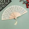 Vintage Hollowed-Out Fan Lightweight Antiquity Folding Fans Lace Trim Folding Fan  Photography
