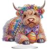 2D/Flat Yak DIY Desktop Diamond Art Kits Single-Sided Drill 5D DIY Diamond Art Tabletop Decorations Special Shape for Home Decor
