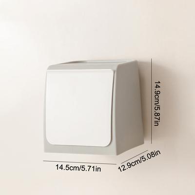 Wandmontierte Aufbewahrungsbox Perforationsfrei Badezimmer Badezimmerwand Klappbarer Eimer Aufbewahrungsbox Für Damenbinden Und Papierhandtücher
