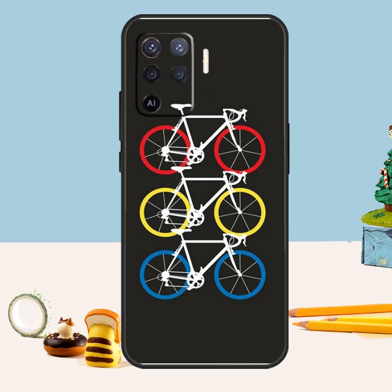 Mountain Bike Cycling art For OPPO A58 A78 A98 A17 A57 A77 A16 A76 A96 A74 A94 A5 A9 A15 A52 A72 A93 A53 A54S Case