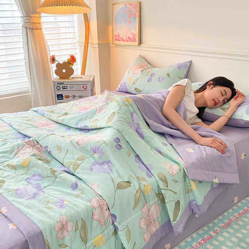 YEKEROLAN Antibacterial Xinjiang Cotton Summer Quilt