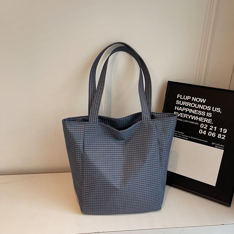Plaid Shoulder Bag Women's Large Capacity Tote Bag