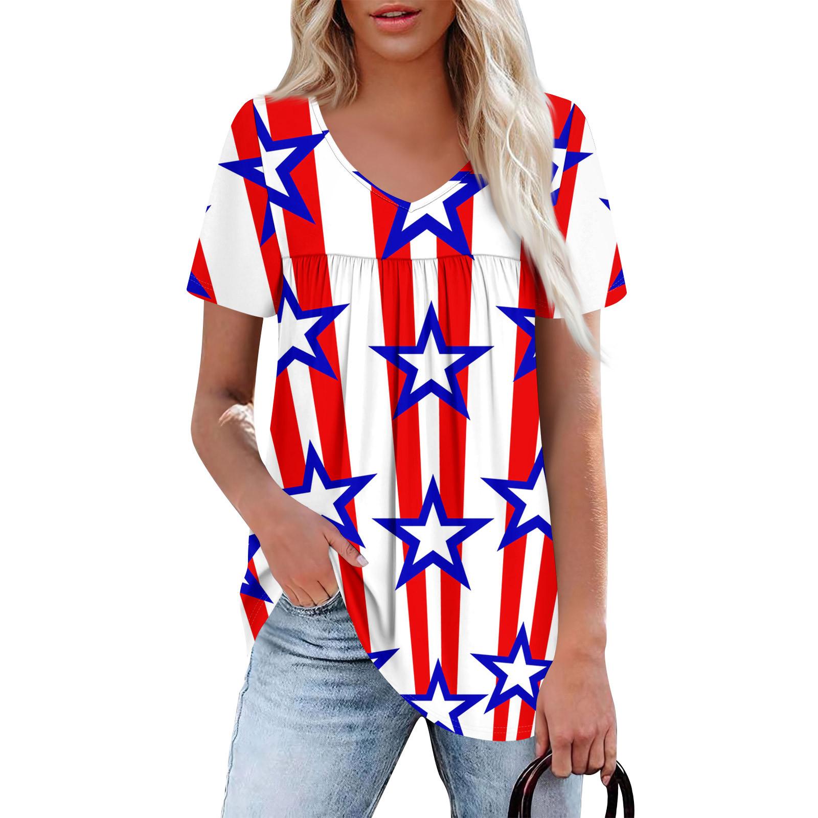 

Женский повседневный топ с V-образным вырезом, коротким рукавом, оборкой на груди и принтом S красный