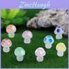 Adorable Night Glowing Resin Mushroom Decorations Fairy Garden Accessories Bulk