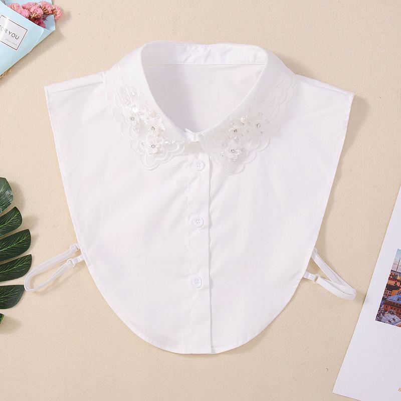 Fake Collar Women'S Fake Collar Versatile Organza Fake Collar Spring And Autumn Sweater Decorative Collar Large Size Fake Shirt Collar