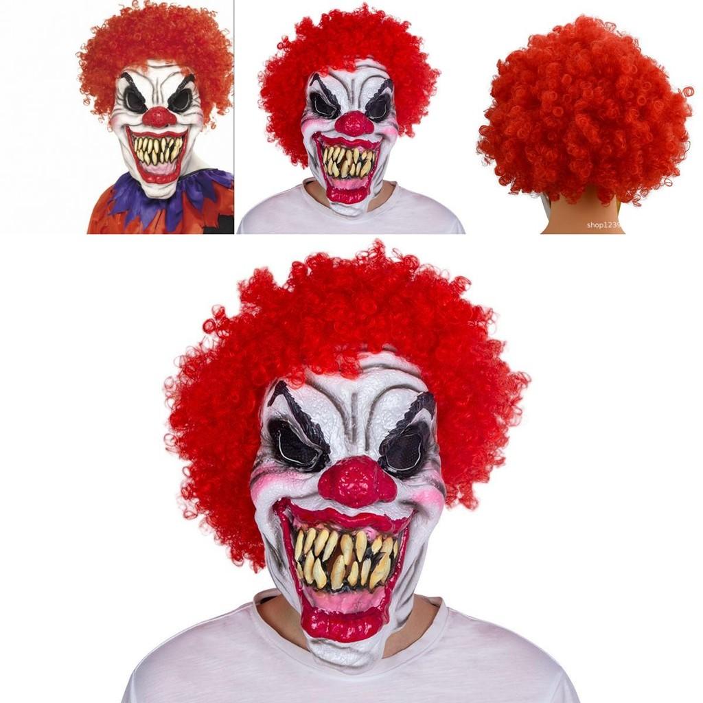 Terrifying Evil Clown Mask Halloween Christmas Horror Party Props Latex