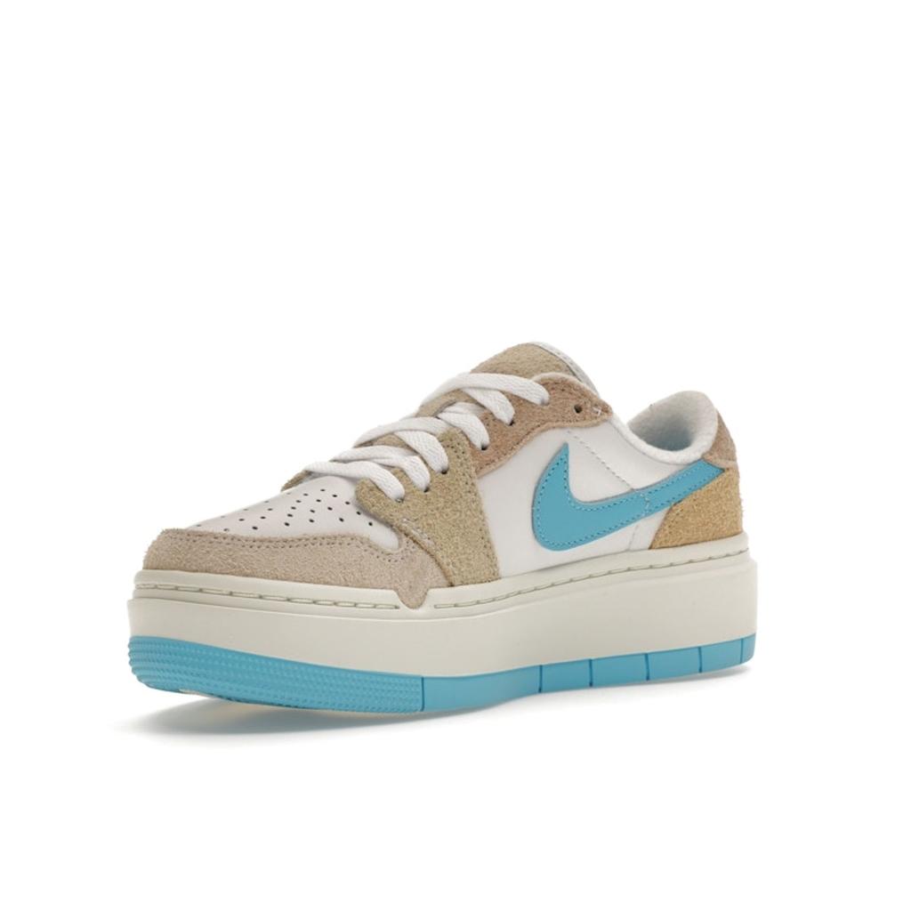 Air Jordan 1 Elevate Low SE Salt Lake City Women Sneakers White Sanddrift Oil-Green FD1028-100