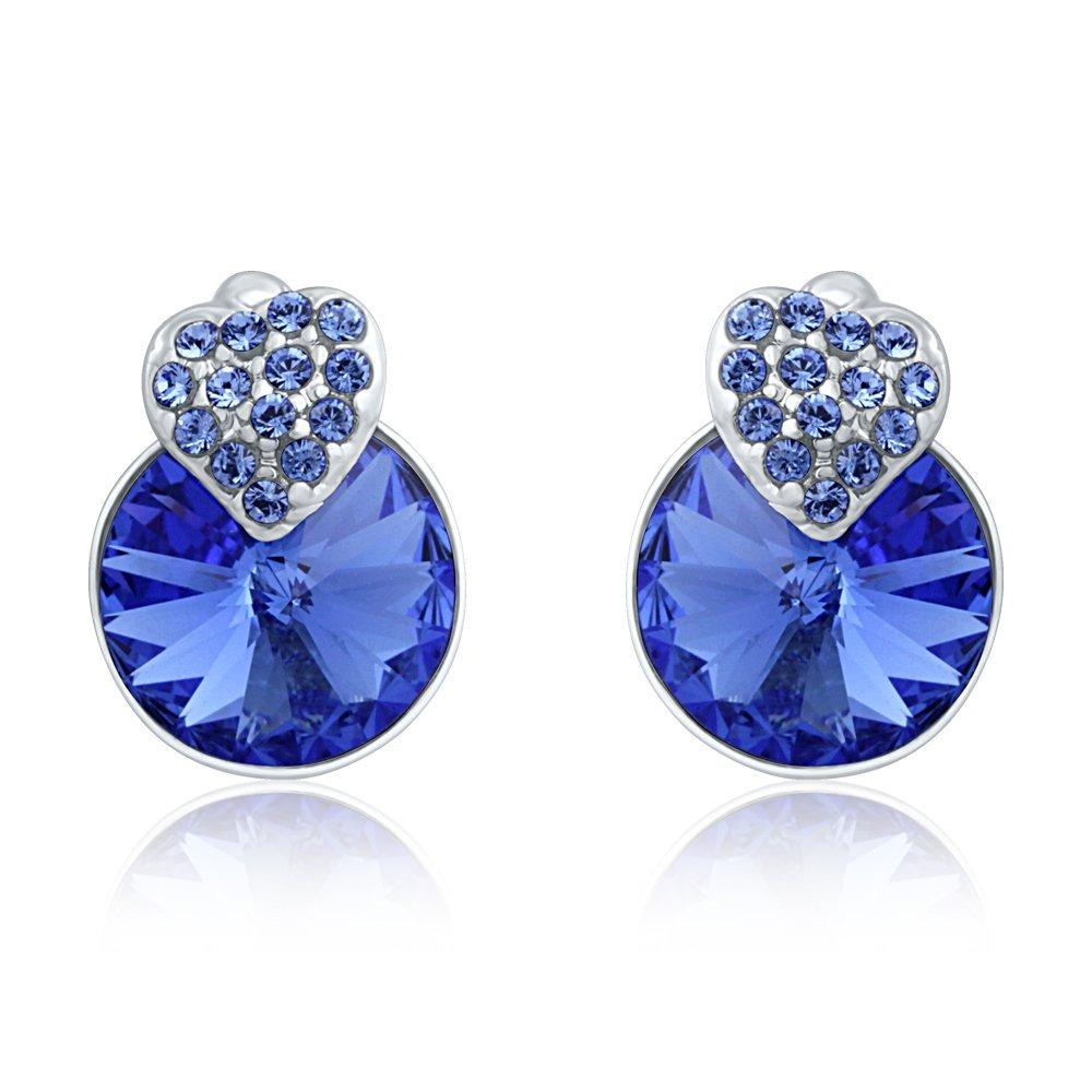 Rhodium Plated Strawberry Pendant Set Made with Elements for Women