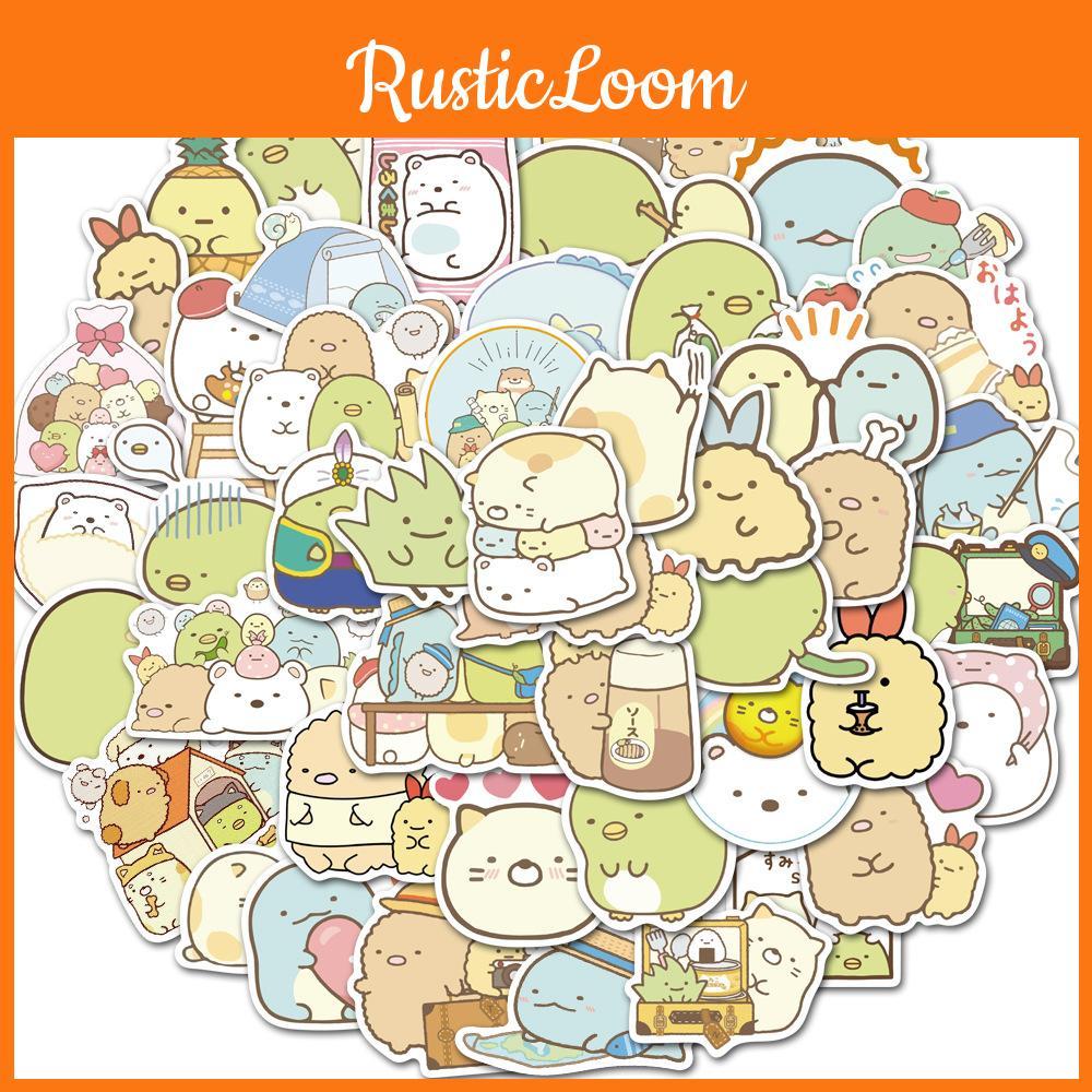 Niedliche Cartoon-Figuren Sticker Sammlung 50 Wasserdichte Aufkleber Für Handy Tablet Gepäck Und Laptop