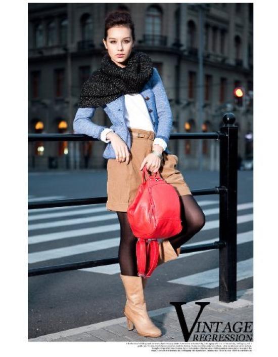 Genuine Cowhide Leather Backpack Bag [IUHA] 3-way (mb1102002003) (Red)