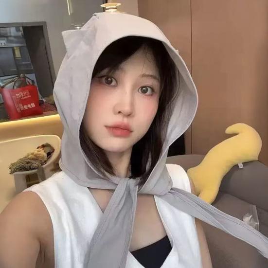 Sunshade Hat with Fixed Straps Adjustable Elasticity Breathable Quick-Drying Demon Hat Solid Color Design Lace-up Hat