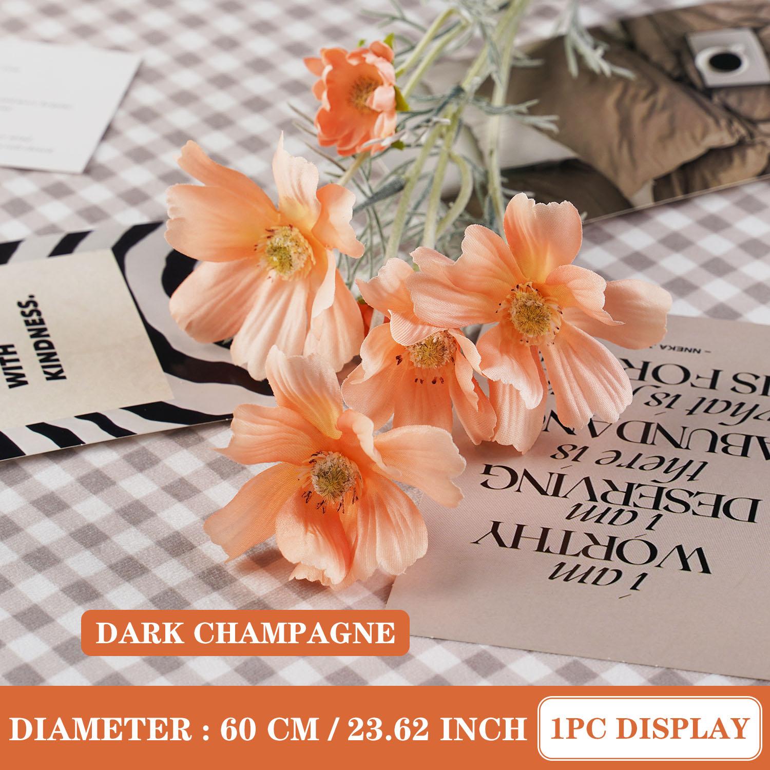 

60CM Chamomile Silk Artificial Daisy Bouquet DIY Vase Home Garden Living Room Decoration Wedding Party Table Flower Arrangement 1PC