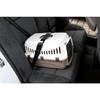 Kerbl Hundetransportbox - EXPEDITION - 48x32x32cm - Creme und Taupe - Autosafe